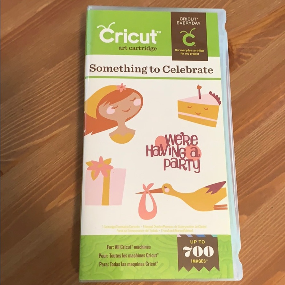 Cricut cartridge. Something to Celebrate. Linked